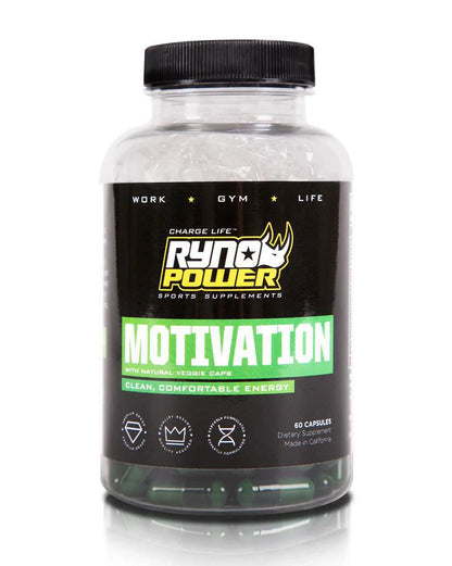 RYNO POWER Motivation Pre-Workout Focus Energy Supplement