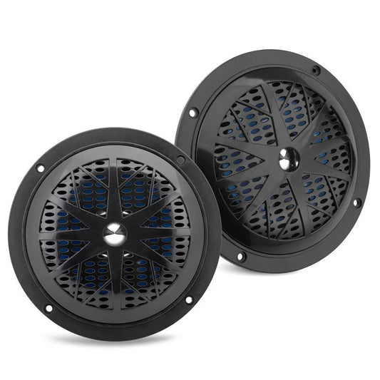 PYLE 5.25" Waterproof Marine Speaker Pair Black   PLMR51B