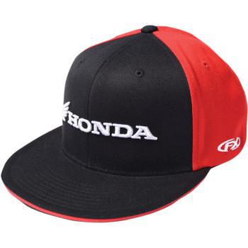 FACTORY EFFEX Honda Horizontal Flexfit® Hat - Black/Red
