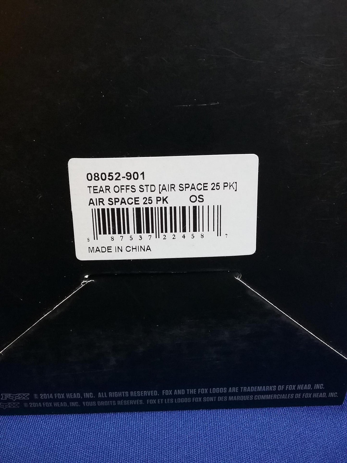 FOX RACING AIR SPACE ADULT - TEAR OFFS  25 PACK  08052-901-OS