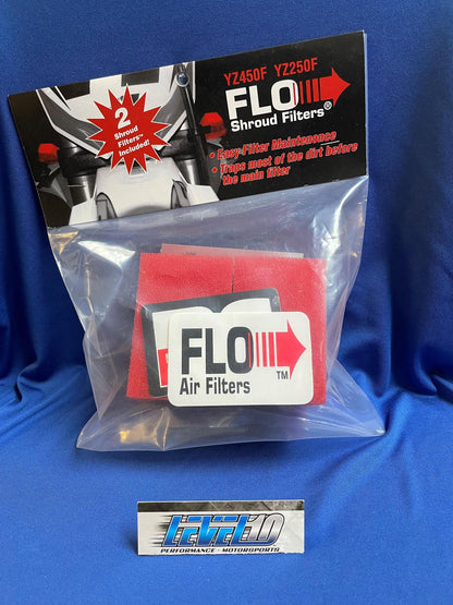 PC RACING FLO SHROUD FILTERS YZF250/450   PCYZSF