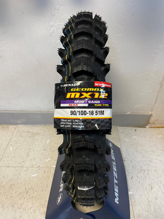 DUNLOP Tire - Geomax® MX12™ - Rear - 90/100-16 - 51M  45167455