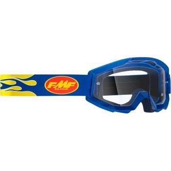 FMF VISION PowerCore Goggles - Flame - Navy - Clear  F-50400-101-02