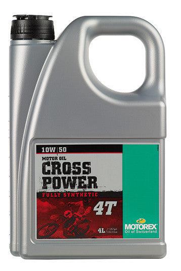 MOTOREX 4T 10W-50 CROSS POWER FULLY SYNTHETIC MOTOR OIL