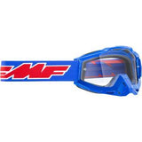 FMF VISION PowerBomb Goggles - Rocket - Blue - Clear  F-50200-101-02