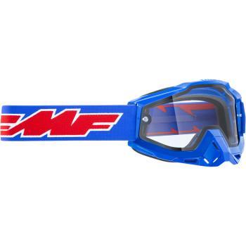 FMF VISION PowerBomb Enduro Goggles - Rocket - Blue - Clear   F-50202-501-02