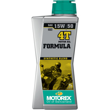 MOTOREX Formula Synthetic Blend 4T Engine Oil - 15W-50