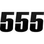 MOOSE RACING VINYL Race Number 5 - Black - 6"  4310-0665 80115