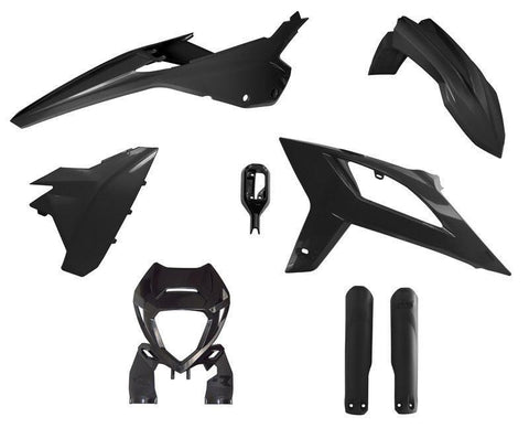 R-Tech Beta Enduro Plastic Kit, Black, 2020+  AB-24100-BK