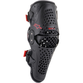 ALPINESTARS (MX) SX1 v2 Knee Guards - Black/Red