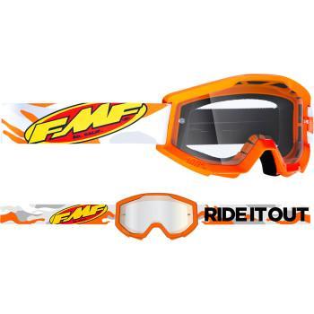 FMF VISION PowerCore Goggles - Assault - Gray - Clear  F-50400-101-09