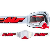 FMF VISION PowerBomb Goggles - Rocket - White - Clear  F-50200-101-00