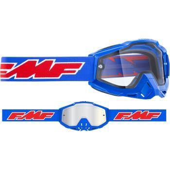 FMF VISION PowerBomb Enduro Goggles - Rocket - Blue - Clear   F-50202-501-02